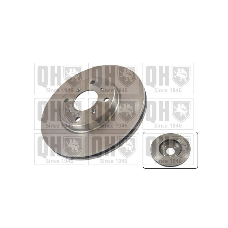 Jeu de 2 disques de frein avant QUINTON HAZELL BDC5212