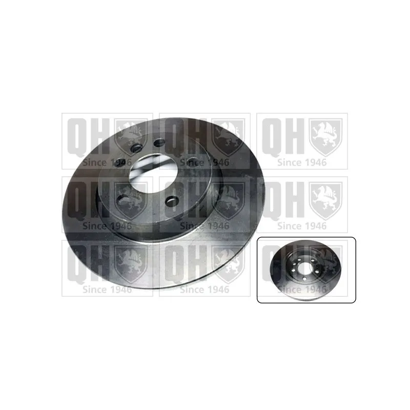 Jeu de 2 disques de frein arrière QUINTON HAZELL BDC5216