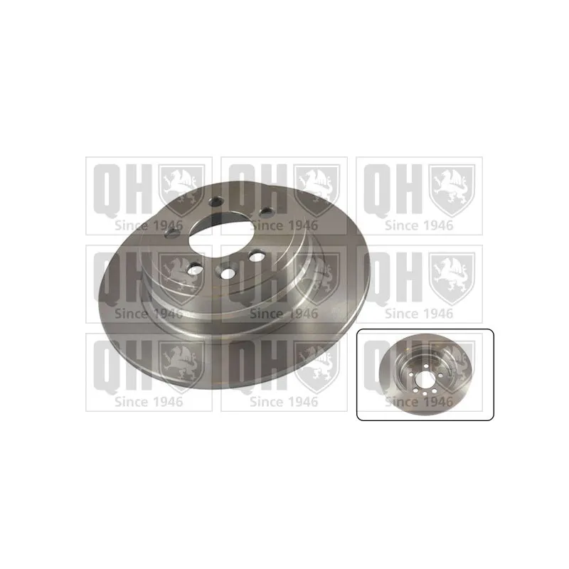 Jeu de 2 disques de frein arrière QUINTON HAZELL BDC5220