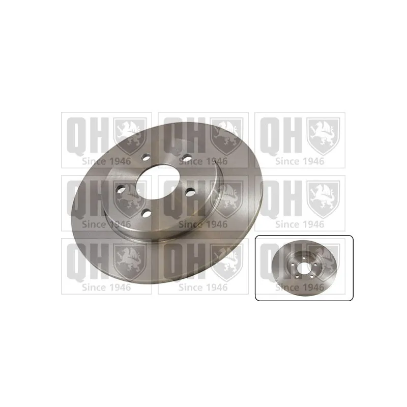 Jeu de 2 disques de frein arrière QUINTON HAZELL BDC5221