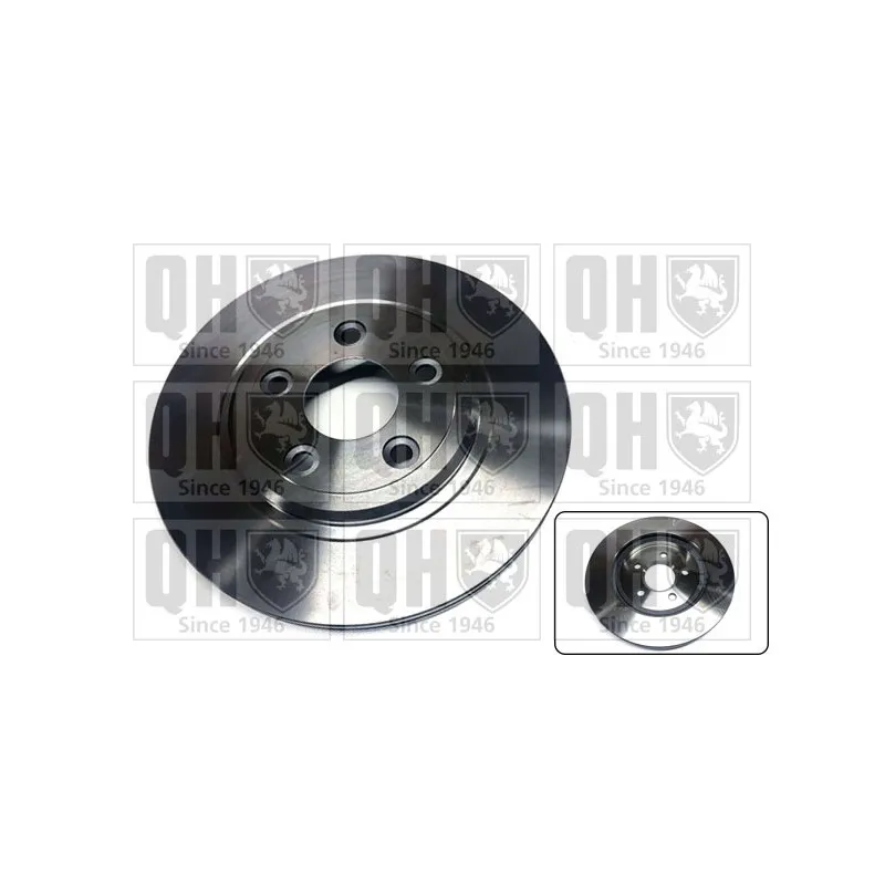 Jeu de 2 disques de frein arrière QUINTON HAZELL BDC5225