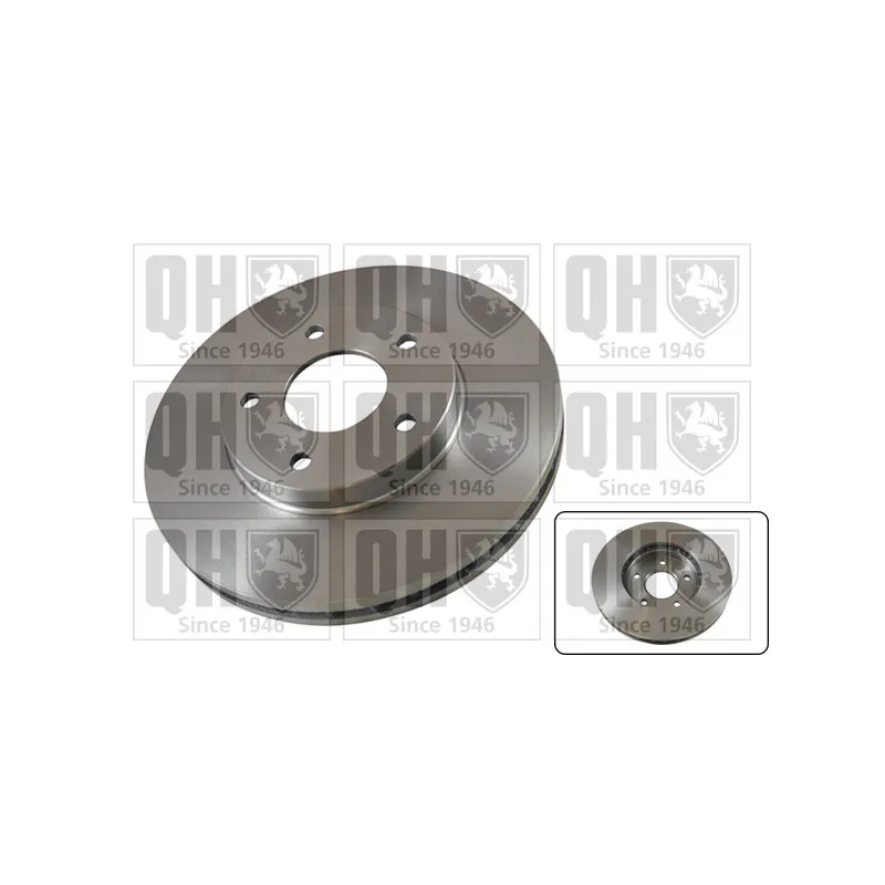 Jeu de 2 disques de frein avant QUINTON HAZELL BDC5237