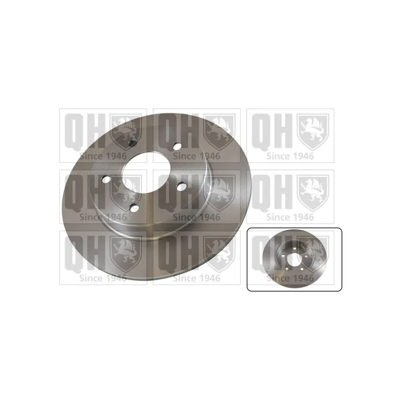 Jeu de 2 disques de frein arrière QUINTON HAZELL BDC5238