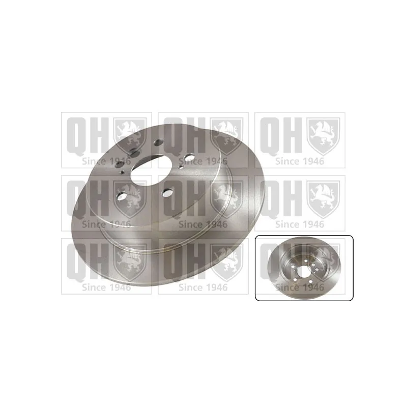 Jeu de 2 disques de frein arrière QUINTON HAZELL BDC5299