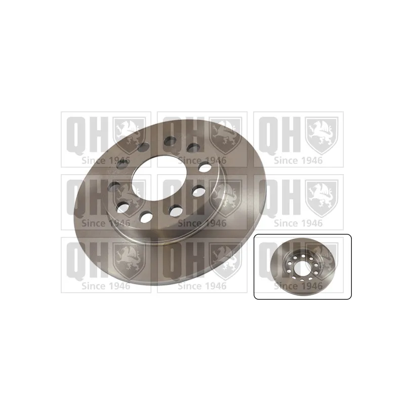 Jeu de 2 disques de frein arrière QUINTON HAZELL BDC5307