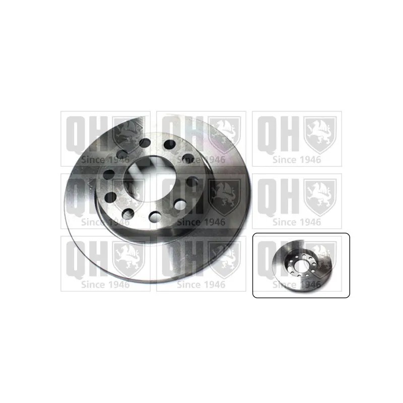 Jeu de 2 disques de frein arrière QUINTON HAZELL BDC5308