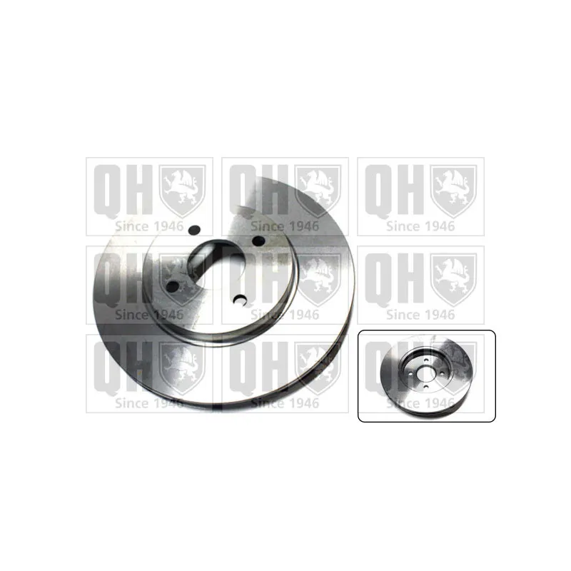 Jeu de 2 disques de frein avant QUINTON HAZELL BDC5316