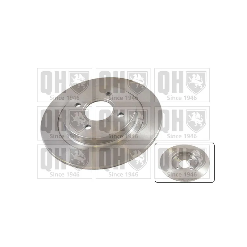 Jeu de 2 disques de frein arrière QUINTON HAZELL BDC5317