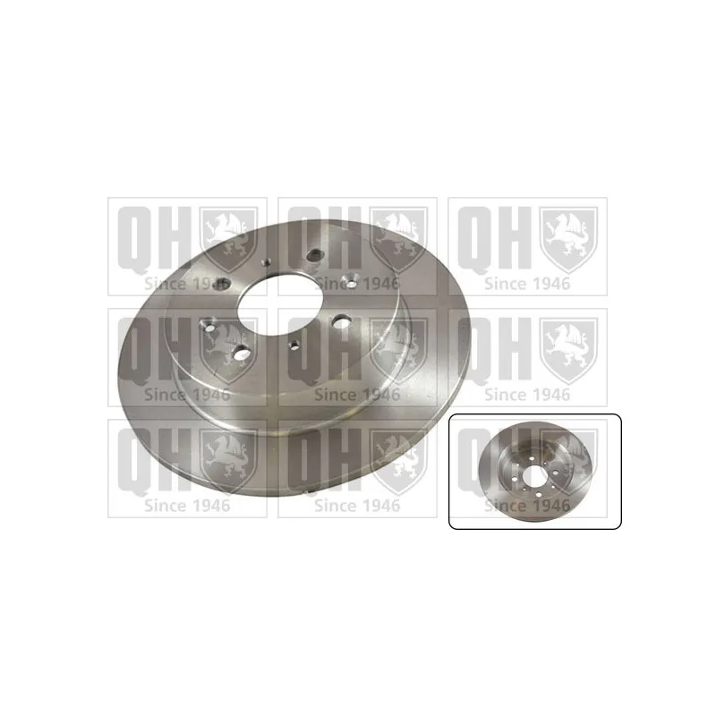 Jeu de 2 disques de frein arrière QUINTON HAZELL BDC5318