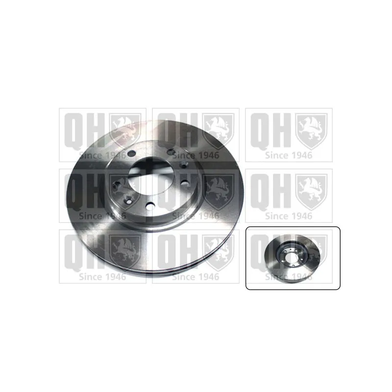 Jeu de 2 disques de frein avant QUINTON HAZELL BDC5319
