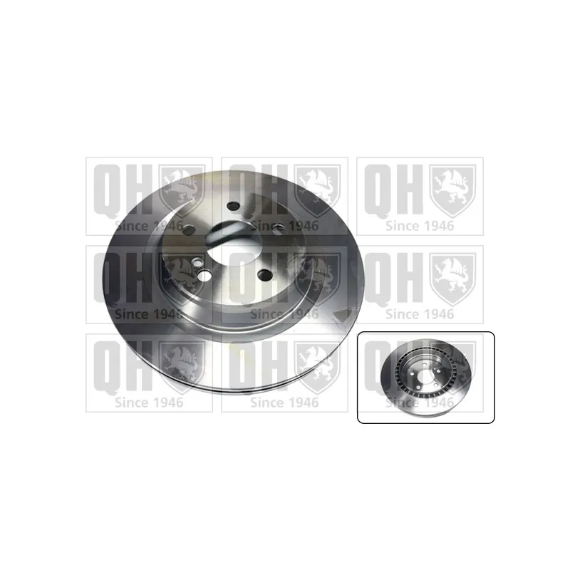 Jeu de 2 disques de frein arrière QUINTON HAZELL BDC5344