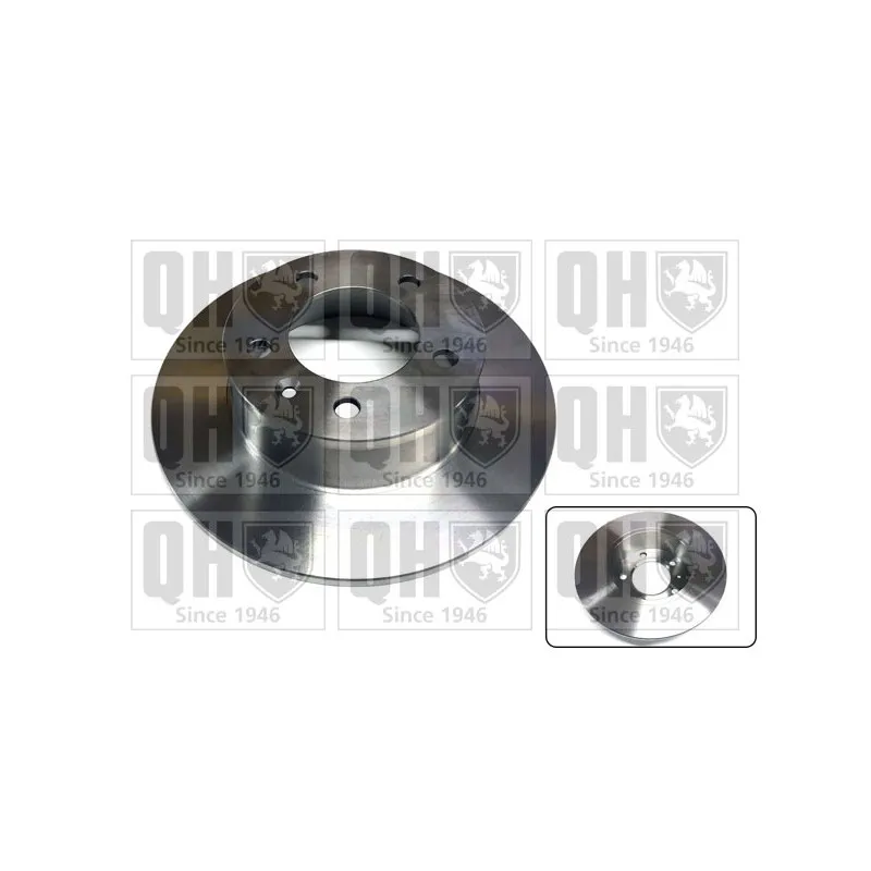 Jeu de 2 disques de frein arrière QUINTON HAZELL BDC5348