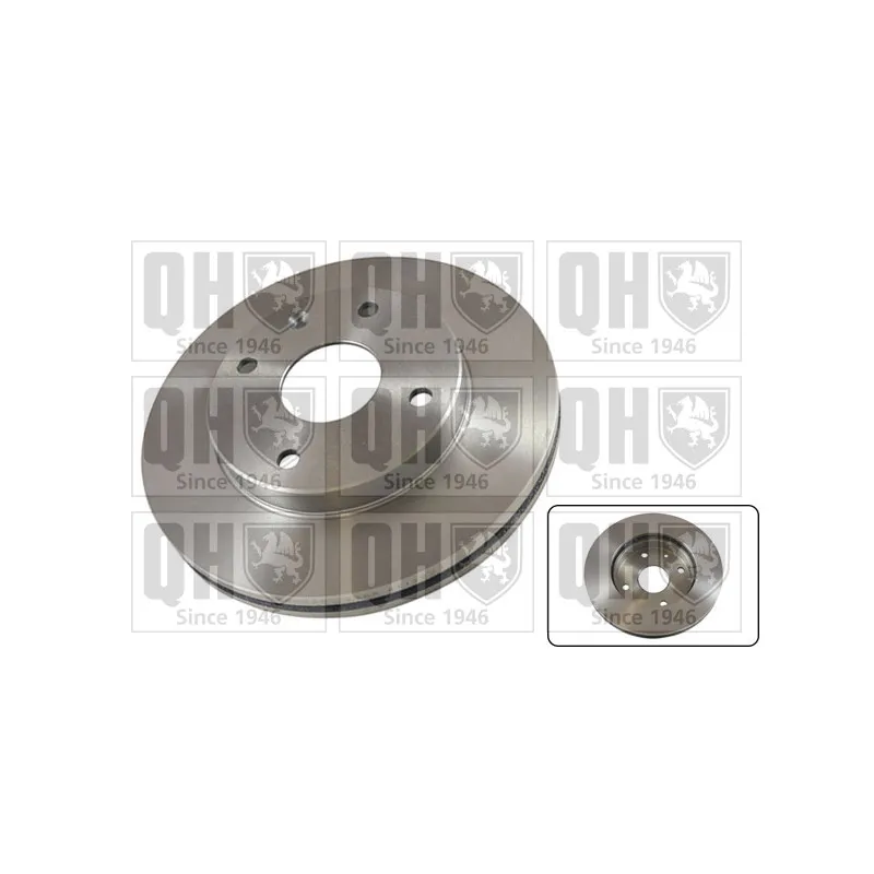 Jeu de 2 disques de frein avant QUINTON HAZELL BDC5352
