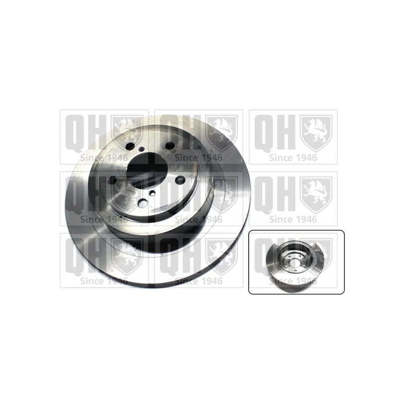 Jeu de 2 disques de frein arrière QUINTON HAZELL BDC5353