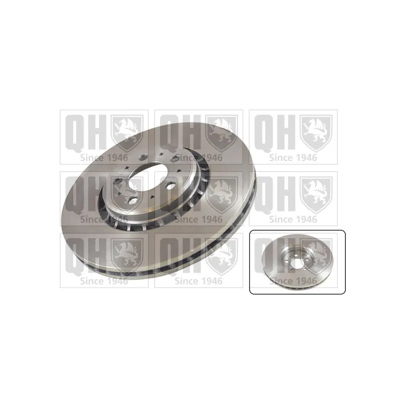Jeu de 2 disques de frein avant QUINTON HAZELL BDC5356
