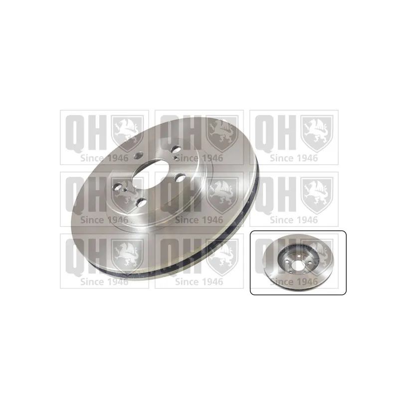 Jeu de 2 disques de frein avant QUINTON HAZELL BDC5362