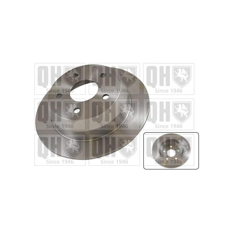 Jeu de 2 disques de frein arrière QUINTON HAZELL BDC5399