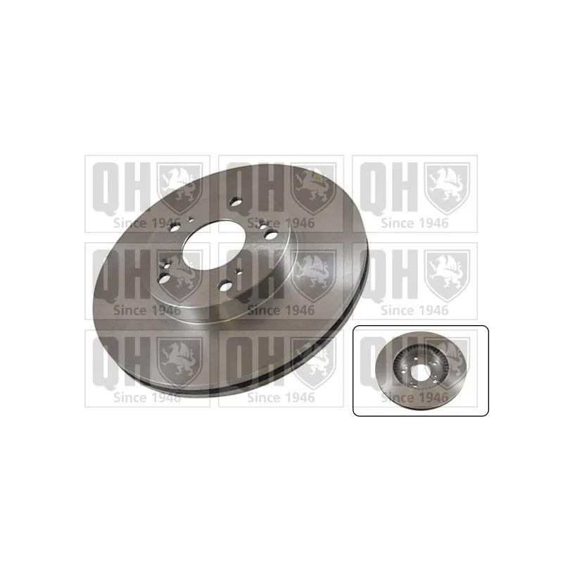 Jeu de 2 disques de frein avant QUINTON HAZELL BDC5411