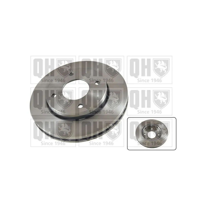 Jeu de 2 disques de frein avant QUINTON HAZELL BDC5452