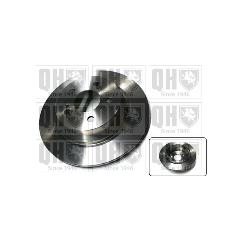Jeu de 2 disques de frein arrière QUINTON HAZELL BDC5466