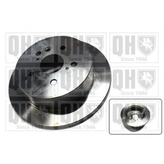 Jeu de 2 disques de frein arrière QUINTON HAZELL BDC5481