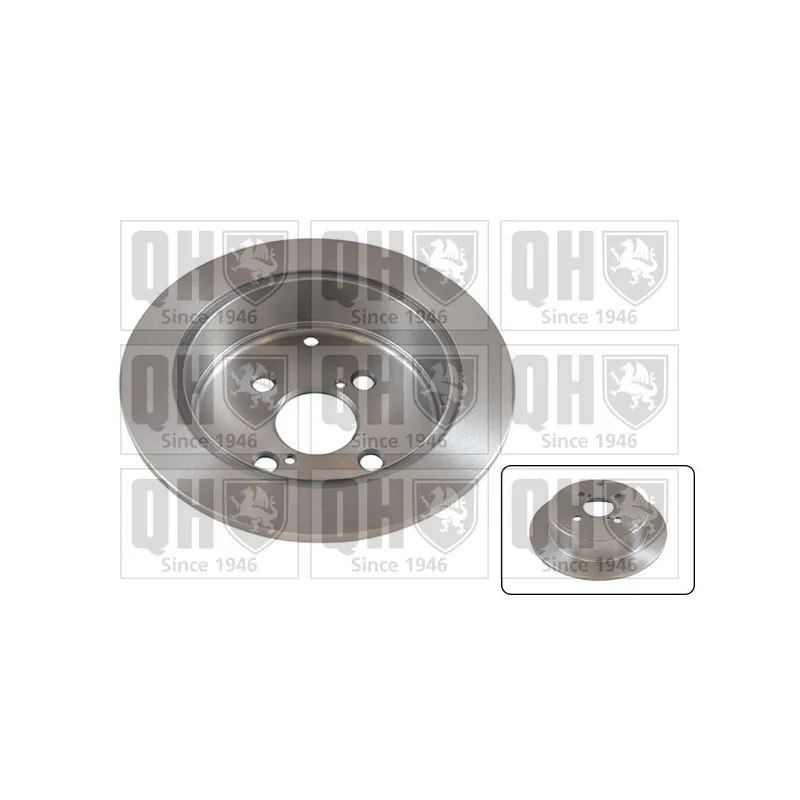 Jeu de 2 disques de frein arrière QUINTON HAZELL BDC5483