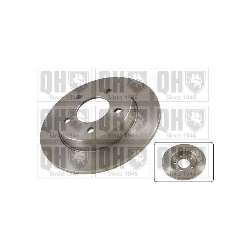 Jeu de 2 disques de frein arrière QUINTON HAZELL BDC5491