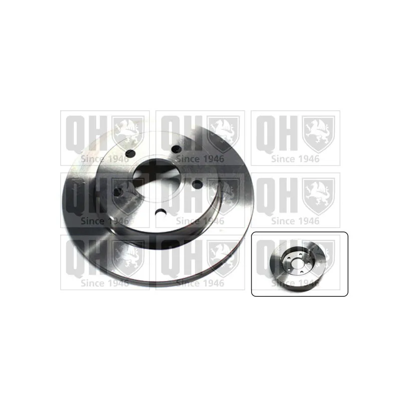 Jeu de 2 disques de frein arrière QUINTON HAZELL BDC5505