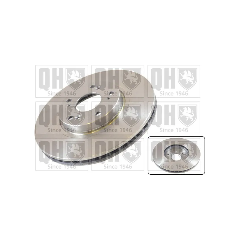 Jeu de 2 disques de frein avant QUINTON HAZELL BDC5509