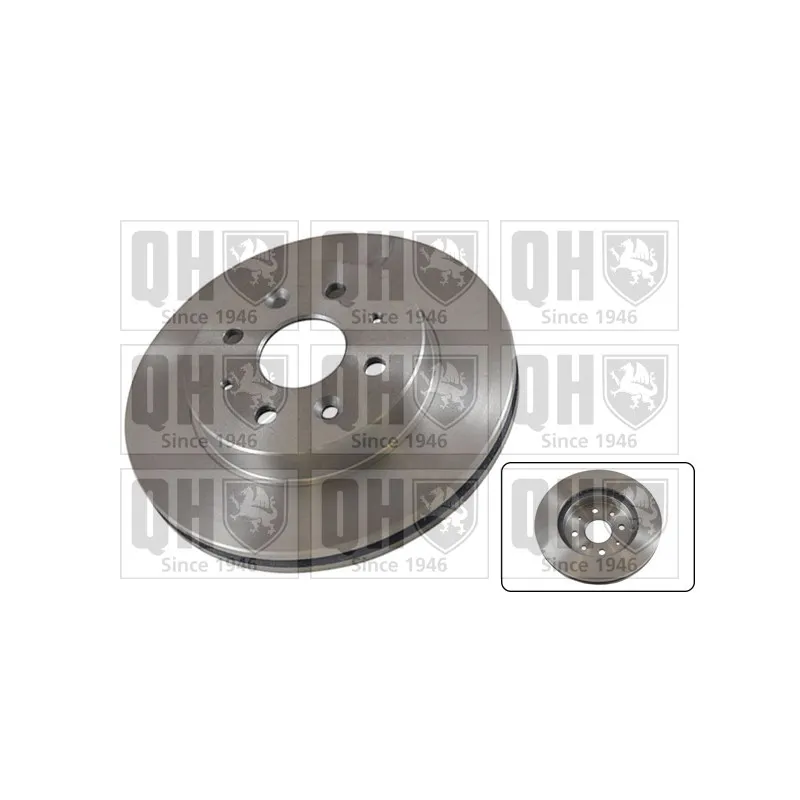 Jeu de 2 disques de frein avant QUINTON HAZELL BDC5511