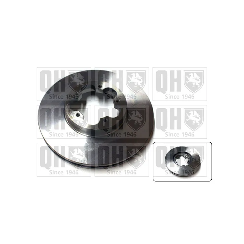 Jeu de 2 disques de frein avant QUINTON HAZELL BDC5522