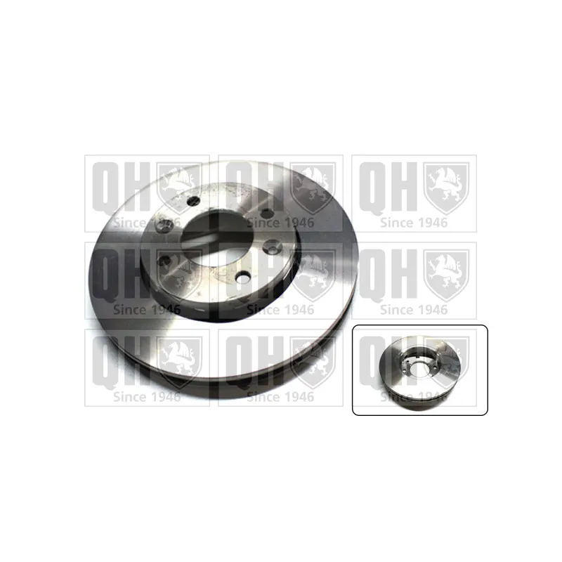 Jeu de 2 disques de frein avant QUINTON HAZELL BDC5537
