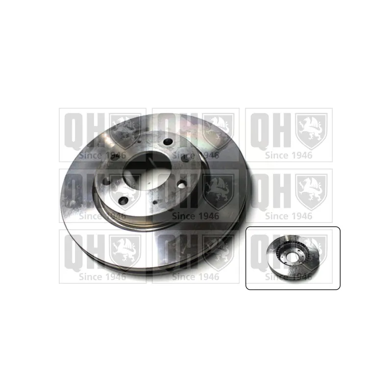 Jeu de 2 disques de frein avant QUINTON HAZELL BDC5538