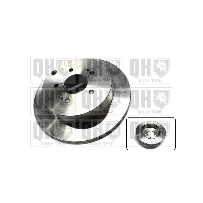 Jeu de 2 disques de frein arrière QUINTON HAZELL BDC5539