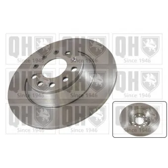 Jeu de 2 disques de frein arrière QUINTON HAZELL BDC5547