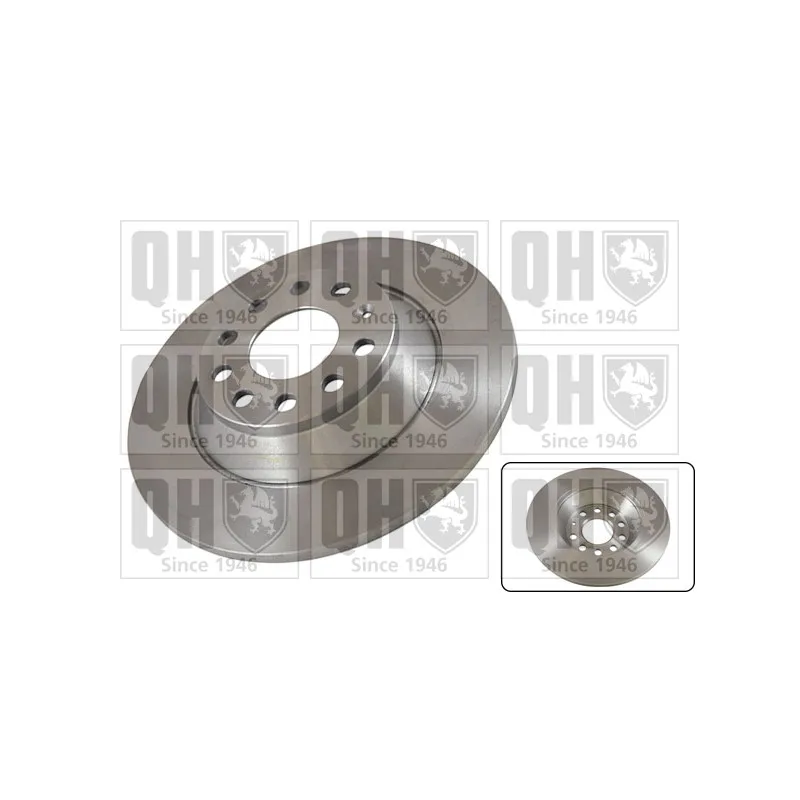 Jeu de 2 disques de frein arrière QUINTON HAZELL BDC5547
