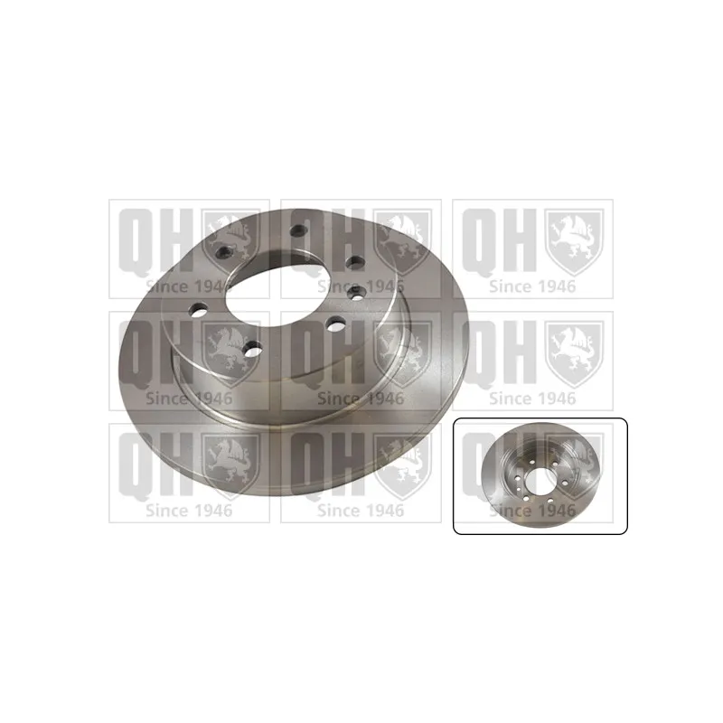 Jeu de 2 disques de frein arrière QUINTON HAZELL BDC5551