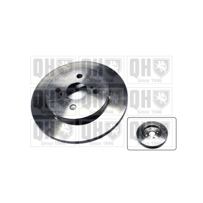 Jeu de 2 disques de frein arrière QUINTON HAZELL BDC5555