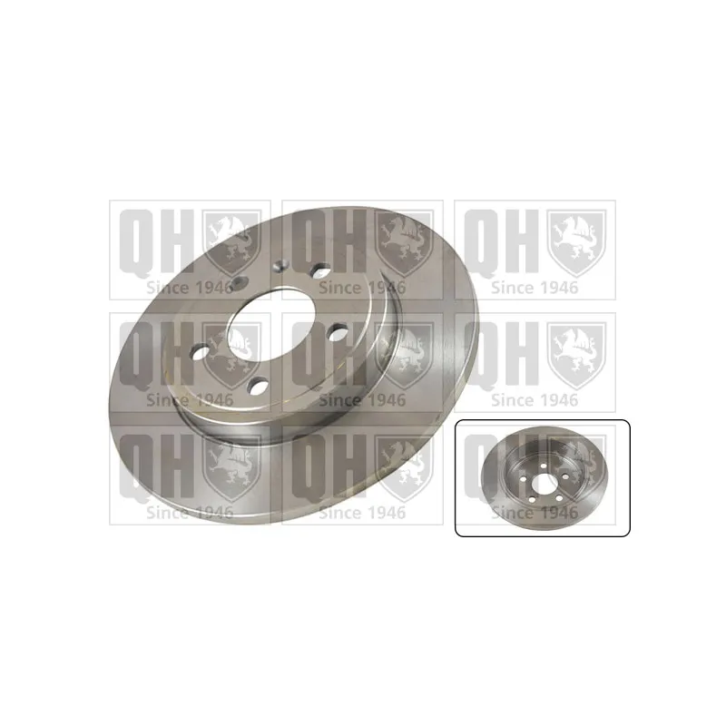 Jeu de 2 disques de frein arrière QUINTON HAZELL BDC5557