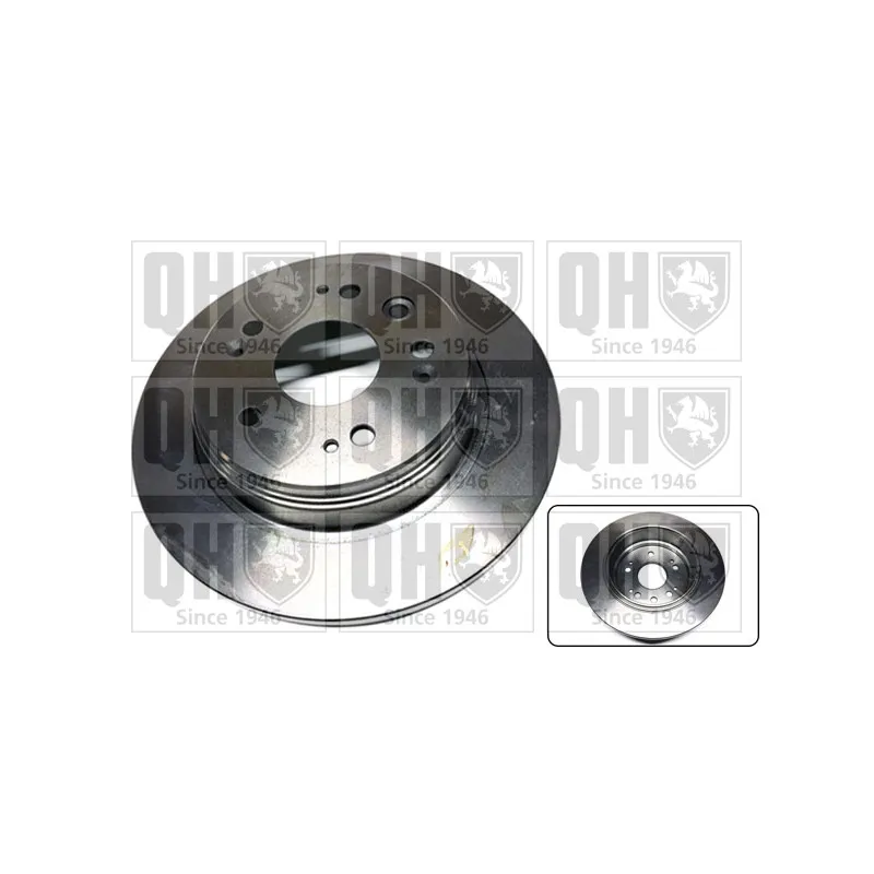 Jeu de 2 disques de frein arrière QUINTON HAZELL BDC5563