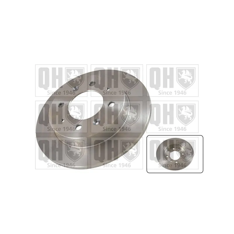 Jeu de 2 disques de frein arrière QUINTON HAZELL BDC5567