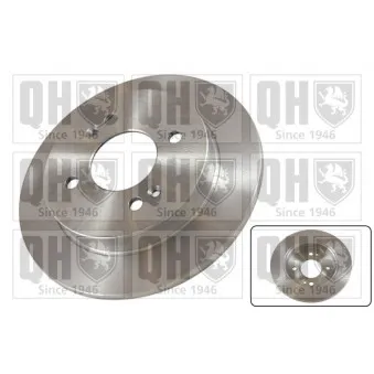 Jeu de 2 disques de frein arrière QUINTON HAZELL BDC5568