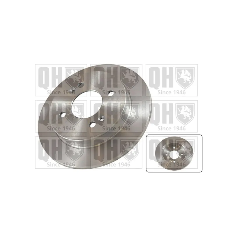Jeu de 2 disques de frein arrière QUINTON HAZELL BDC5568