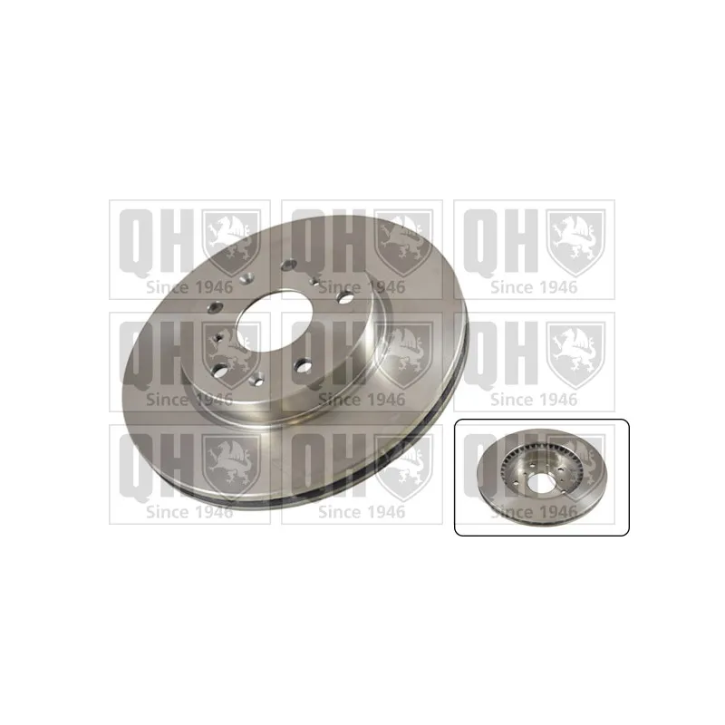Jeu de 2 disques de frein avant QUINTON HAZELL BDC5576