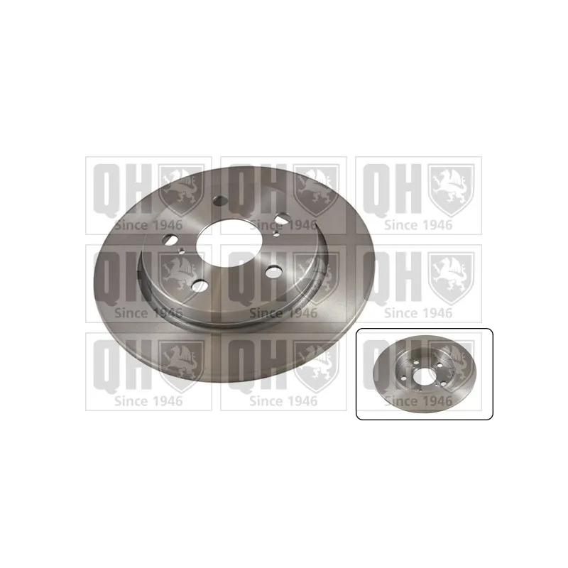 Jeu de 2 disques de frein arrière QUINTON HAZELL BDC5588