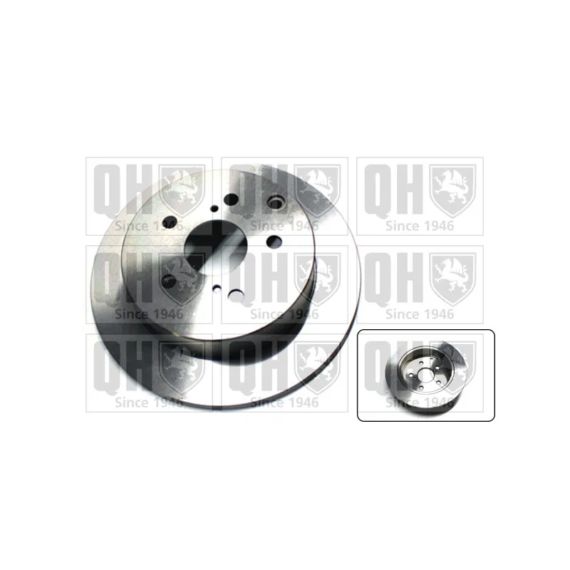 Jeu de 2 disques de frein arrière QUINTON HAZELL BDC5589