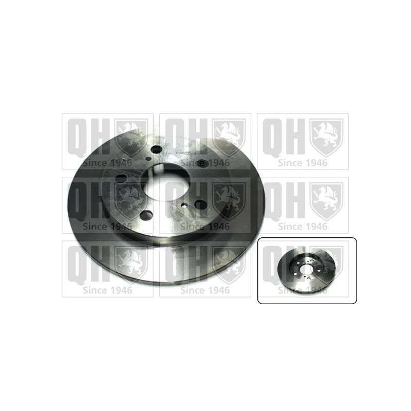 Jeu de 2 disques de frein arrière QUINTON HAZELL BDC5590