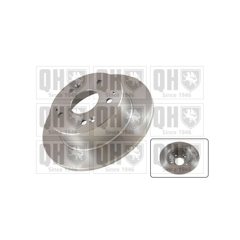 Jeu de 2 disques de frein arrière QUINTON HAZELL BDC5600