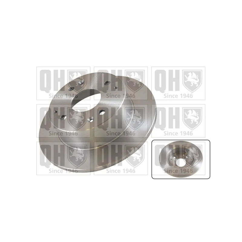 Jeu de 2 disques de frein arrière QUINTON HAZELL BDC5602