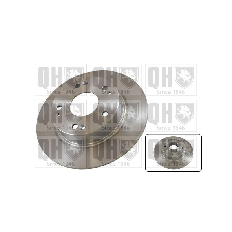 Jeu de 2 disques de frein arrière QUINTON HAZELL BDC5604